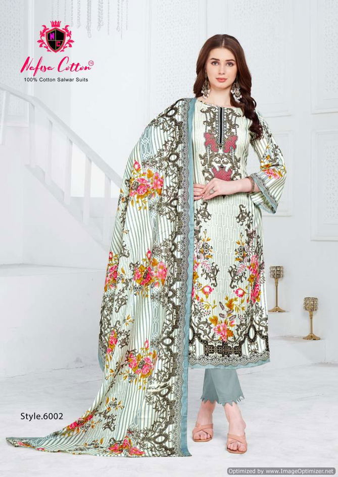 Safina Vol 6 By Nafisa Cotton Printed Pakistani Dress Material Wholesale Market
